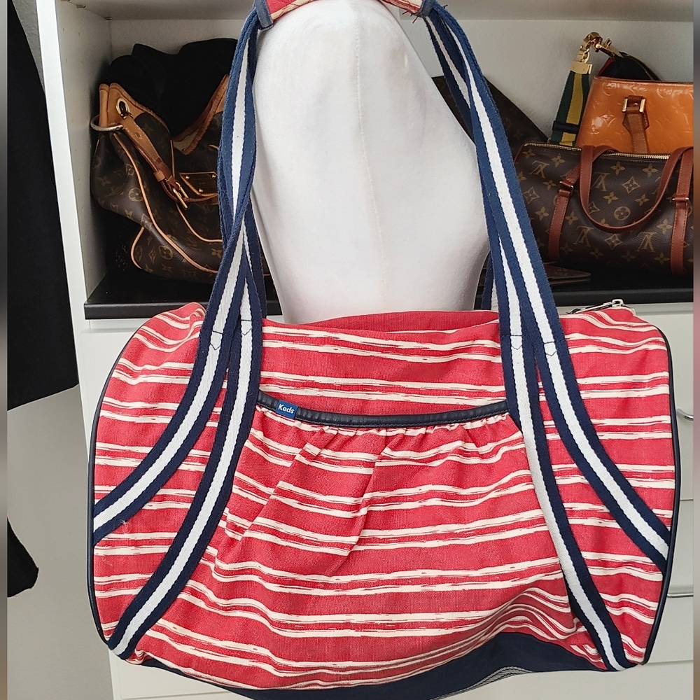 Keds Weekend Bag. Red, white and blue Canvas